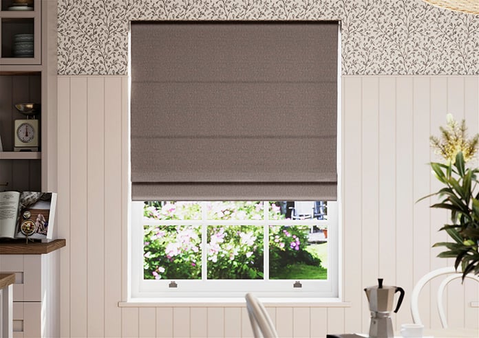 Geneva, Soft Umber - Twist&Fit Roman Blind - Image 3